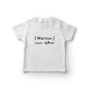 T-shirt Bebé Nome Personalizado 